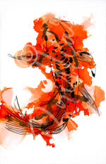 Load image into Gallery viewer, Doble Augurio - Orange Koi
